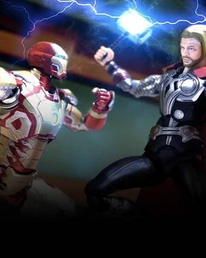Iron Man vs Thor: Stop-Motion Battle