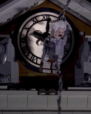 LEGO BACK TO THE FUTURE Recreates Clock Tower Sequence