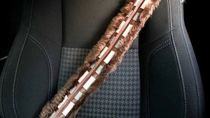 Let Me Introduce You To The Chewbelta, a Chewbacca Bandolier Seatbelt Cover