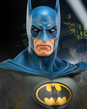 Life-Size Batman Bust Features Rumored BATMAN VS. SUPERMAN Color Scheme