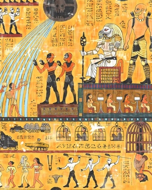 MAD MAX: FURY ROAD Story Told in Egyptian Hieroglyphic Art