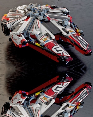 Millennium Falcon Gets a Custom Made LEGO Racer Build