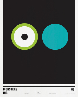 Minimalist Circle-Only Movie Posters