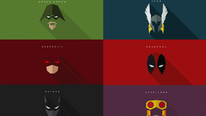 Minimalist Superhero Masks For Batman, Daredevil, Deadpool, and More