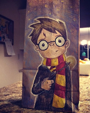 Mom Draws Geeky Artwork on Her Children’s Lunch Bags Every Day