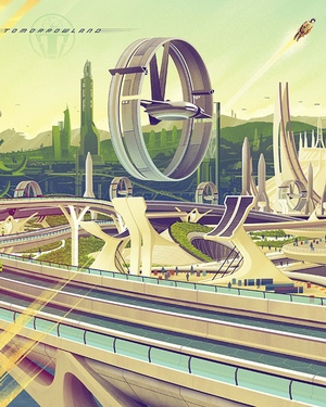 Mondo Poster Art for TOMORROWLAND by Kevin Tong