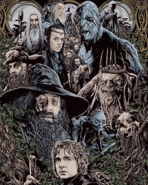Mondo Poster Art Series for THE HOBBIT by Ken Taylor and Nicolas Delort