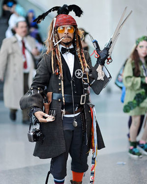 Name All of the Johnny Depp Characters in this One Cosplay