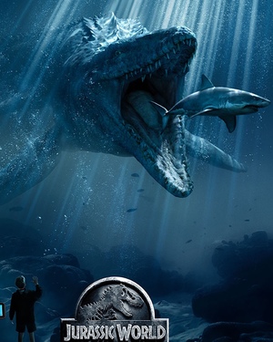 New JURASSIC WORLD Poster Features the Mosasaurus