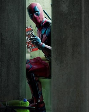 Official DEADPOOL Photo Shows Character Reading His Comic on the Can