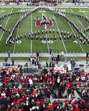 Ohio State Marching Band Performs Sci-Fi Movie Themes 