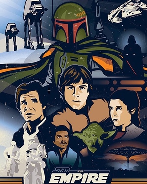 Original STAR WARS Trilogy Poster Series by Brad Bishop