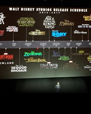 Photo of Disney's Film Slate Through 2017