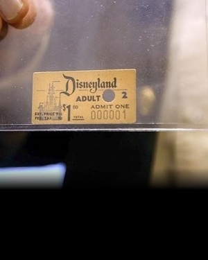 Photo of the First Disneyland Ticket Ever Sold
