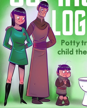 POOPING IS LOGICAL - STAR TREK Potty Training Book Based on Vulcan Principles