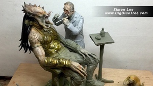 Predator Sees a Dentist in This Hilarious Fan-Made Statue