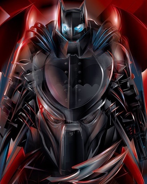 Predator Vs. Dark Knight in KNIGHT HUNT Fan Art