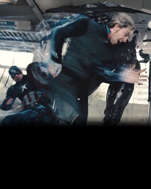 Quicksilver Punches Captain America in AVENGERS: AGE OF ULTRON Sneak Peek