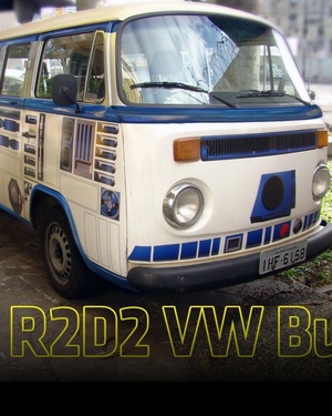 R2-D2 Inspired Volkswagen Bus