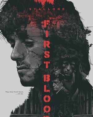Rambo Tribute Poster Art - FIRST BLOOD