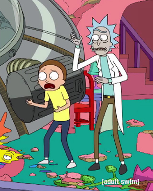 RICK AND MORTY Drop in on THE SIMPSONS in New Couch Gag