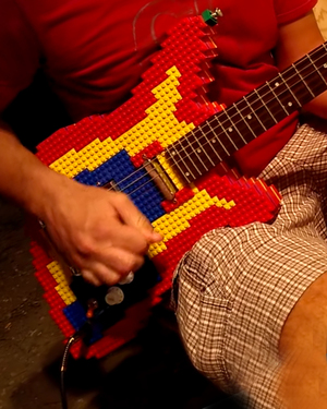 Rock Out With This Working Electric Guitar Made of LEGO Pieces