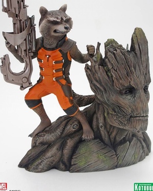Rocket Raccoon and Groot GUARDIANS OF THE GALAXY Collectible Statue