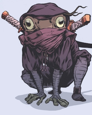 Samurai Frog Warrior Art - The Lilypad Seven