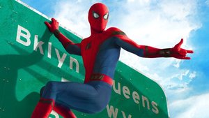 Spider-Man Is Hanging Off a Highway Sign in New Poster for SPIDER-MAN: HOMECOMING
