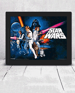 STAR WARS: A NEW HOPE Dimensionalized 3D Poster