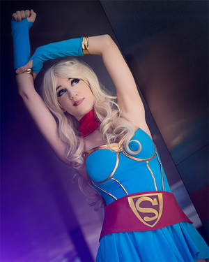Stunning Bombshell Supergirl Cosplay By Sophie Valentine