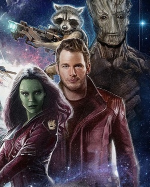 Stunning GUARDIANS OF THE GALAXY Poster Art by Paul Shipper