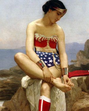 Superhero Remakes of Classic Paintings