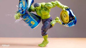 Superheroes Smash Beer Cans in Fun Action Figure Photography Series