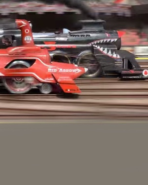 Sweeping Animated Steam-Powered Train Race Short - STEAM SPEED 5D