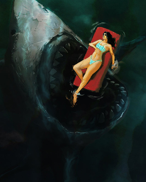 Terrifying JAWS Art Reminds Me to Never Get in the Water