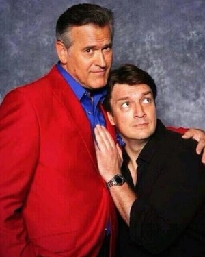 The Bruce Campbell and Nathan Fillion Bro-Mance Has Begun