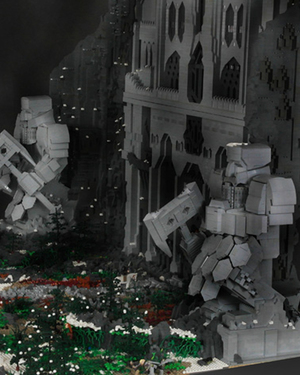 THE HOBBIT's Gates of Erebor Created with 55,000 LEGO Bricks