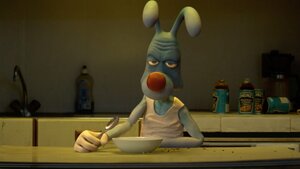 The Real Life of a Popular Cartoon Rabbit Character Is Dark and Depressing in This Animated Short AFTERWORK