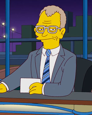 THE SIMPSONS’ Tribute to David Letterman