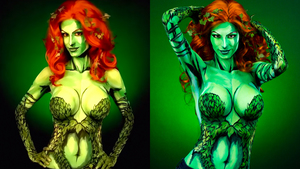 This Amazing Poison Ivy Cosplay Paint Job Will Make You Green With Envy