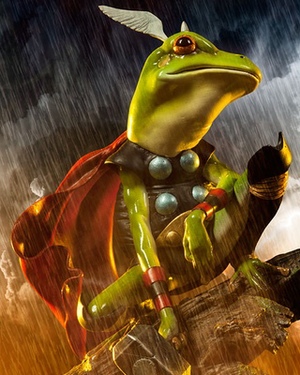 Thor Frog Diorama from Sideshow Collectibles