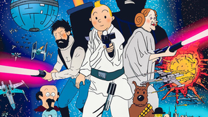 TIN TIN and STAR WARS Collide in Great Mashup Poster