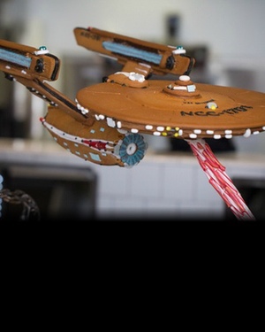 U.S.S. Enterprise Made out of Gingerbread 