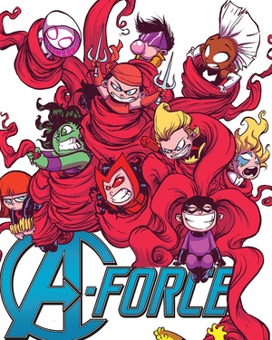 Variant Cover Art for Marvel's A-FORCE #1 and Comic Preview