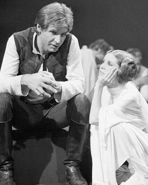 Vintage STAR WARS Set Photo - Princess Leia Swooning Over Han Solo