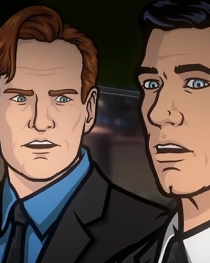 Watch: Conan Gets Animated with ARCHER and Shoots Mobsters