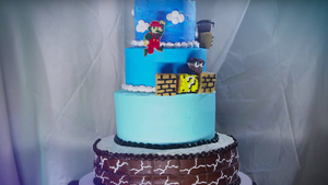 Watch: First Level of SUPER MARIO BROS. Recreated on a Cake