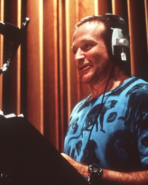 Watch Robin Williams Voice Genie for Disney's ALADDIN