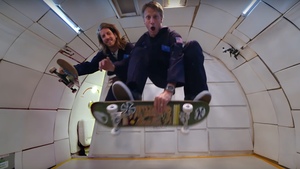 Watch Tony Hawk Try to Skateboard in Zero Gravity